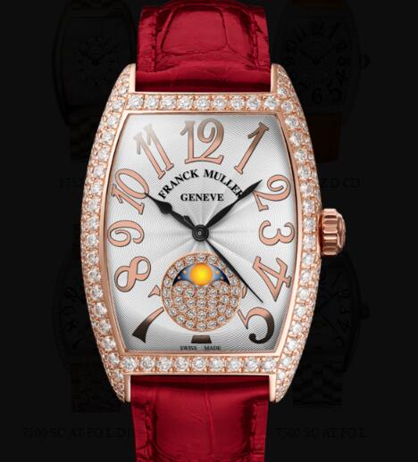 Franck Muller Cintrée Curvex Ladies Replica Watch for Sale Cheap Price 7500 SC AT FO REL L D CD 1P